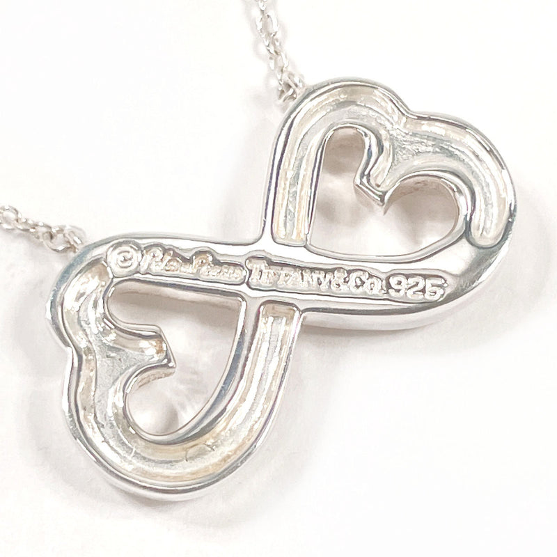 4095948 TIFFANY&Co. Necklace Double rubbing heart Paloma Picasso Silver925 Sil ...