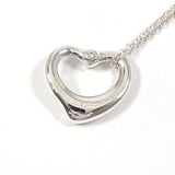 TIFFANY&Co. Necklace Open heart Elsa Peretti Silver925/diamond Silver Women Used