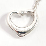 TIFFANY&Co. Necklace Open heart Elsa Peretti Silver925/diamond Silver Women Used