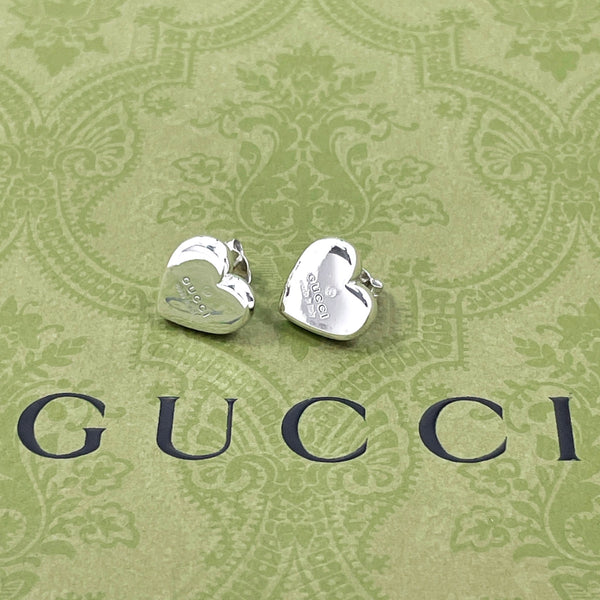 GUCCI earring heart Silver925 Silver Women Second hand