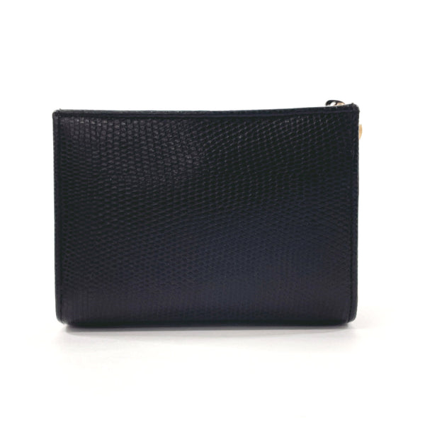 Salvatore Ferragamo Pouch 223057 Vara ribbon Embossing leather Black Women Second hand