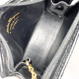 Salvatore Ferragamo Pouch 223057 Vara ribbon Embossing leather Black Women Used