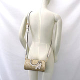 COACH Handbag CK689 Lacy Crossbody Signature 2WAY PVC/leather beige beige Women Used