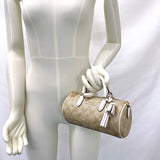 COACH Handbag CK689 Lacy Crossbody Signature 2WAY PVC/leather beige beige Women Used