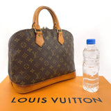 LOUIS VUITTON Handbag M51130 Alma Monogram canvas/Leather Brown Women Used