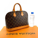 LOUIS VUITTON Handbag M51130 Alma Monogram canvas/Leather Brown Women Used