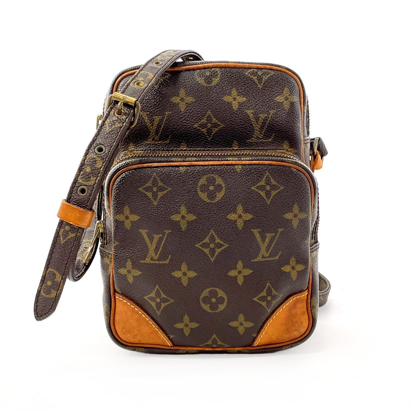 LOUIS VUITTON Shoulder Bag M45236 Amazon Monogram canvas/Leather Brown Women Used