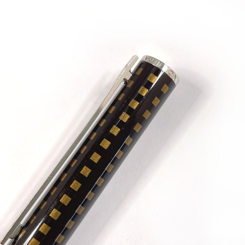 LOUIS VUITTON Ballpoint pen N79154 Jet rack Damier metal/Synthetic resin Black Black unisex Second hand