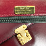 BALLY Shoulder Bag 2WAY leather Bordeaux Women Second hand