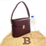 BALLY Shoulder Bag 2WAY leather Bordeaux Women Used