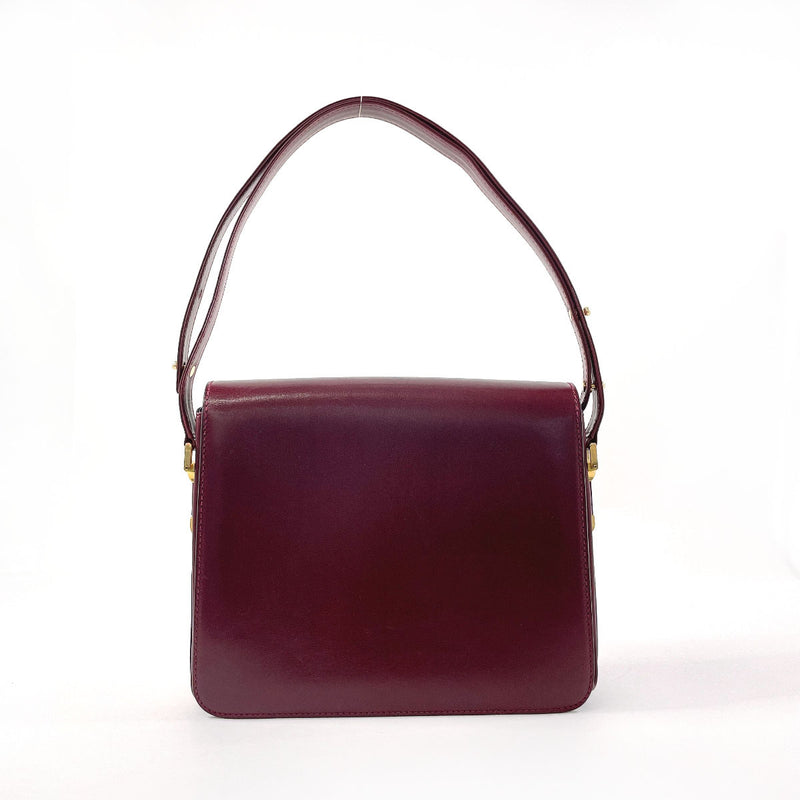 BALLY Shoulder Bag 2WAY leather Bordeaux Women Used