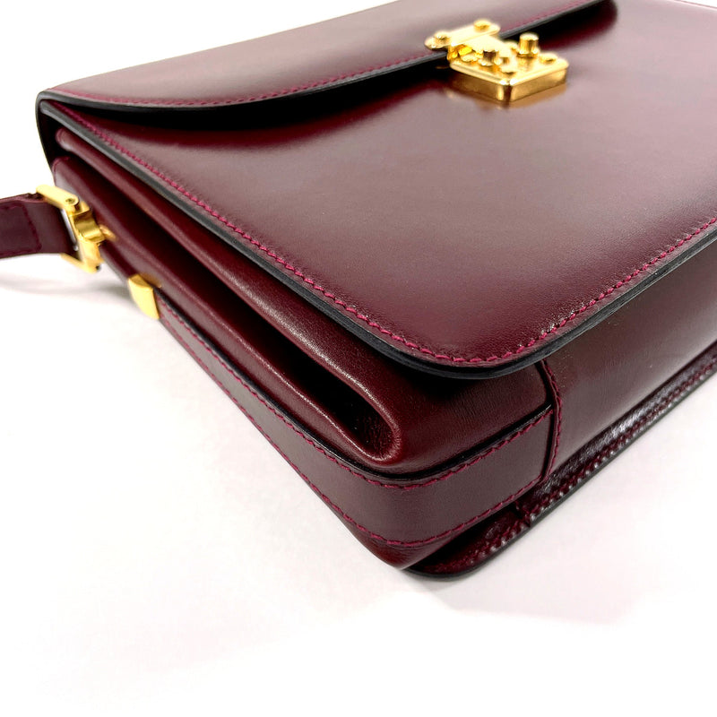 BALLY Shoulder Bag 2WAY leather Bordeaux Women Second hand