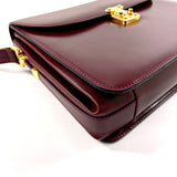 BALLY Shoulder Bag 2WAY leather Bordeaux Women Used