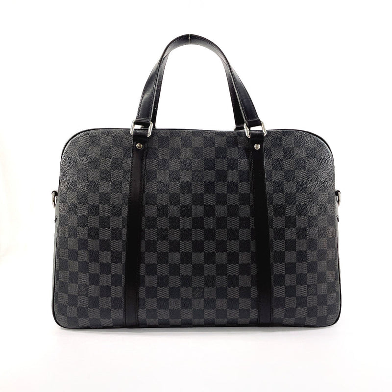 LOUIS VUITTON Business bag N48118 Yone damier graphite Black mens Used