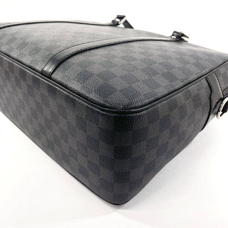 LOUIS VUITTON Business bag N48118 Yone damier graphite Black mens Second hand