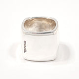 CHANEL Ring Square Silver925 #14.5(JP Size) Silver Women Used