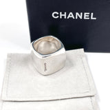 CHANEL Ring Square Silver925 #14.5(JP Size) Silver Women Used