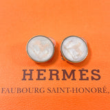 HERMES Earring Corozo Gold Plated beige beige Women Used