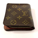 LOUIS VUITTON wallet M61667 Compact zip Monogram canvas Brown Women Used