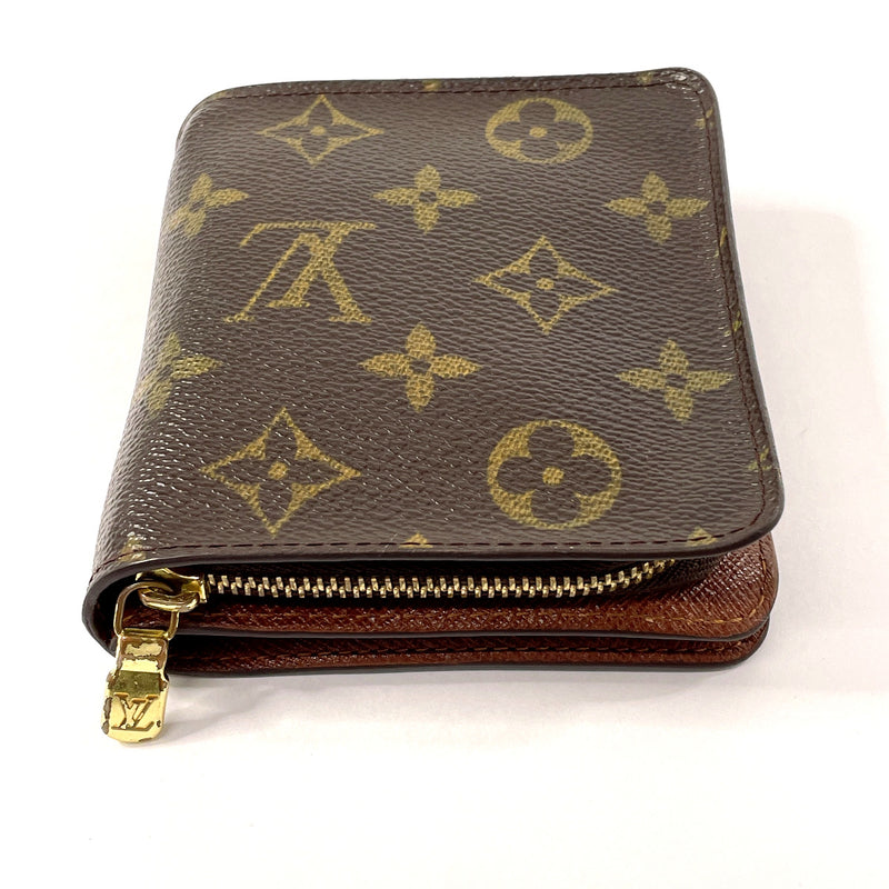 LOUIS VUITTON wallet M61667 Compact zip Monogram canvas Brown Women Used