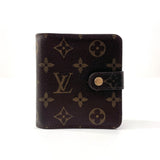 LOUIS VUITTON wallet M61667 Compact zip Monogram canvas Brown Women Used