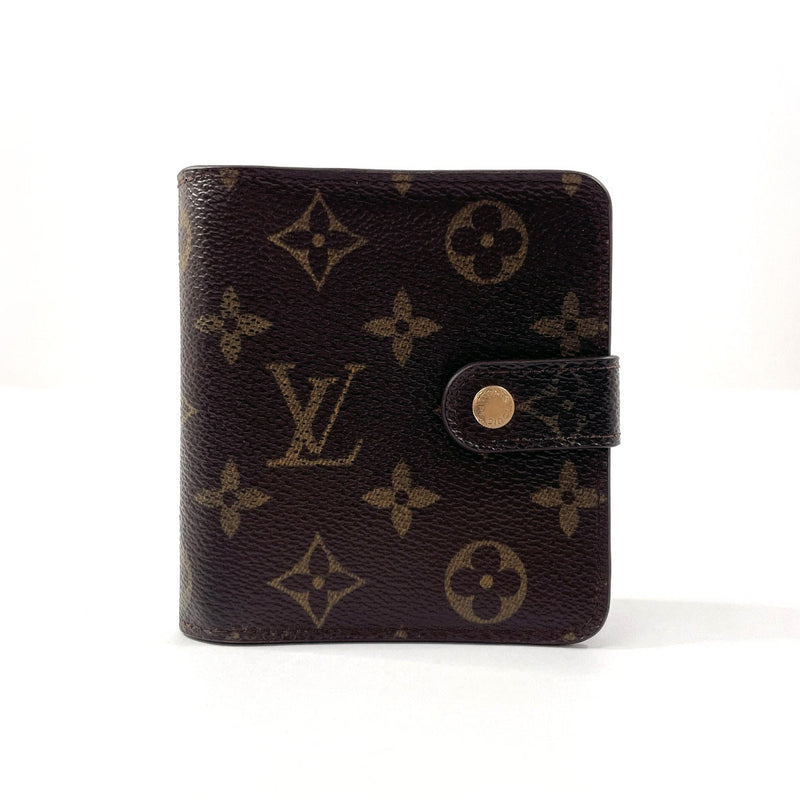 LOUIS VUITTON wallet M61667 Compact zip Monogram canvas Brown Women Used