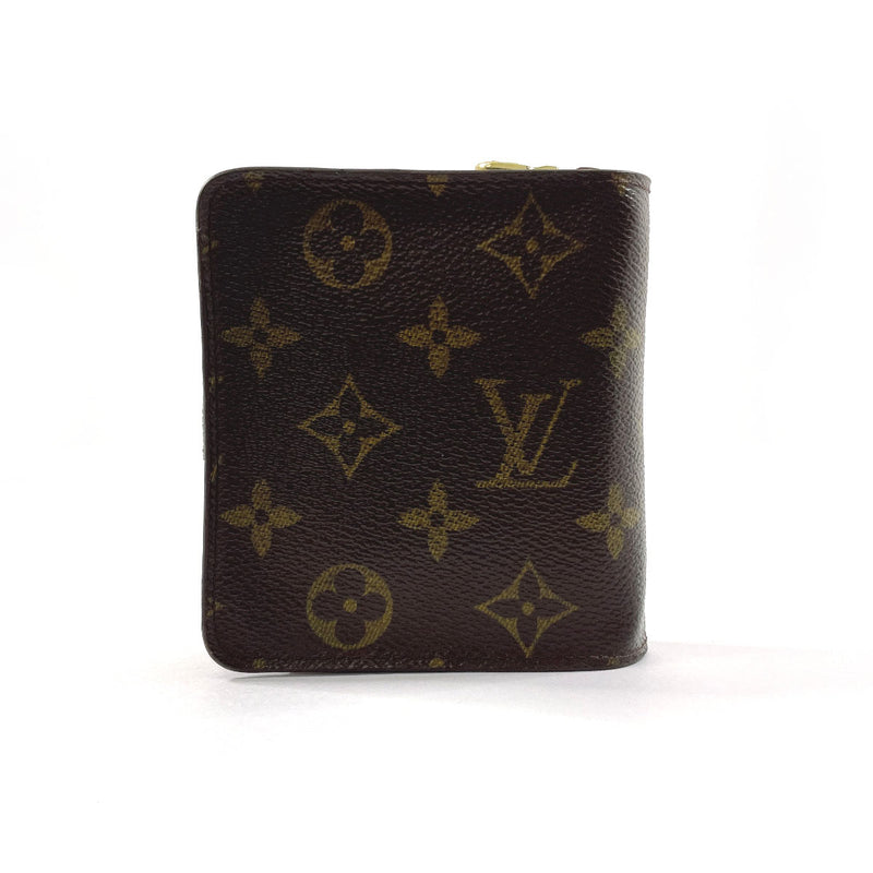 LOUIS VUITTON wallet M61667 Compact zip Monogram canvas Brown Women Used