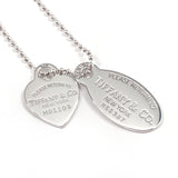 TIFFANY&Co. Necklace Return to Oval Tag Heart Tag Silver925 Silver Women Used