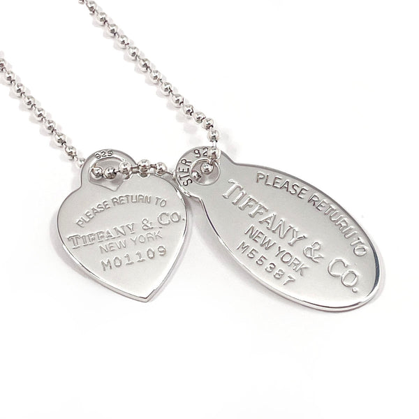 TIFFANY&Co. Necklace Return to Oval Tag Heart Tag Silver925 Silver Women Second hand