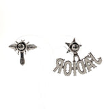 Christian Dior earring J'ADIOR Star & Bee metal/Rhinestone Silver Women Used