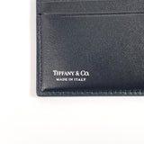 TIFFANY&Co. passport case Passport cover Diamond Point leather Black unisex Second hand