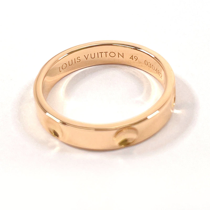 LOUIS VUITTON Ring Q9F03A Alliance unplant K18 Pink Gold #US 4 3/4 Pink gold Women Second hand