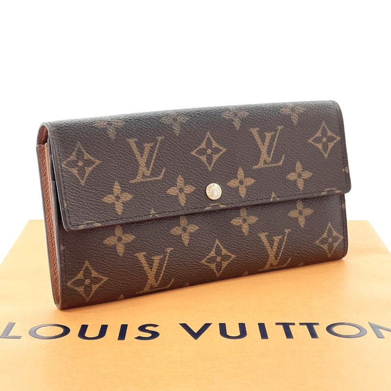 LOUIS VUITTON purse M61734 Portefeuille Sarah Monogram canvas Brown Women Used