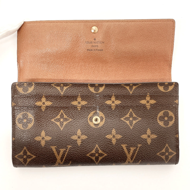 LOUIS VUITTON purse M61734 Portefeuille Sarah Monogram canvas Brown Women Used