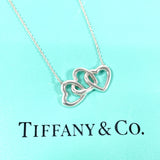 TIFFANY&Co. Necklace Triple heart Silver925 Silver Women Used