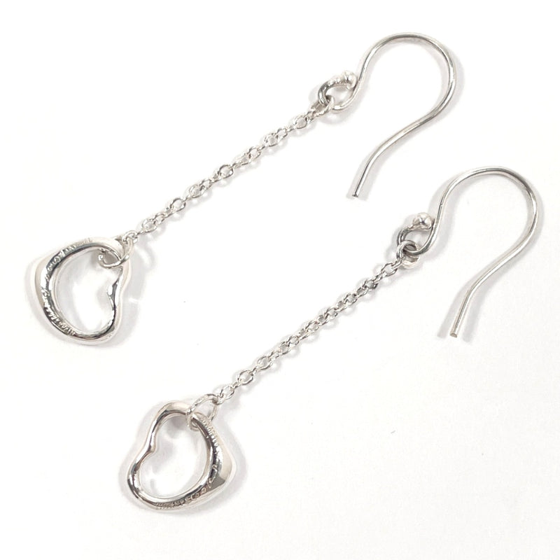 TIFFANY&Co. earring Open Heart Drop Earrings Elsa Peretti Silver925 Silver Women Used