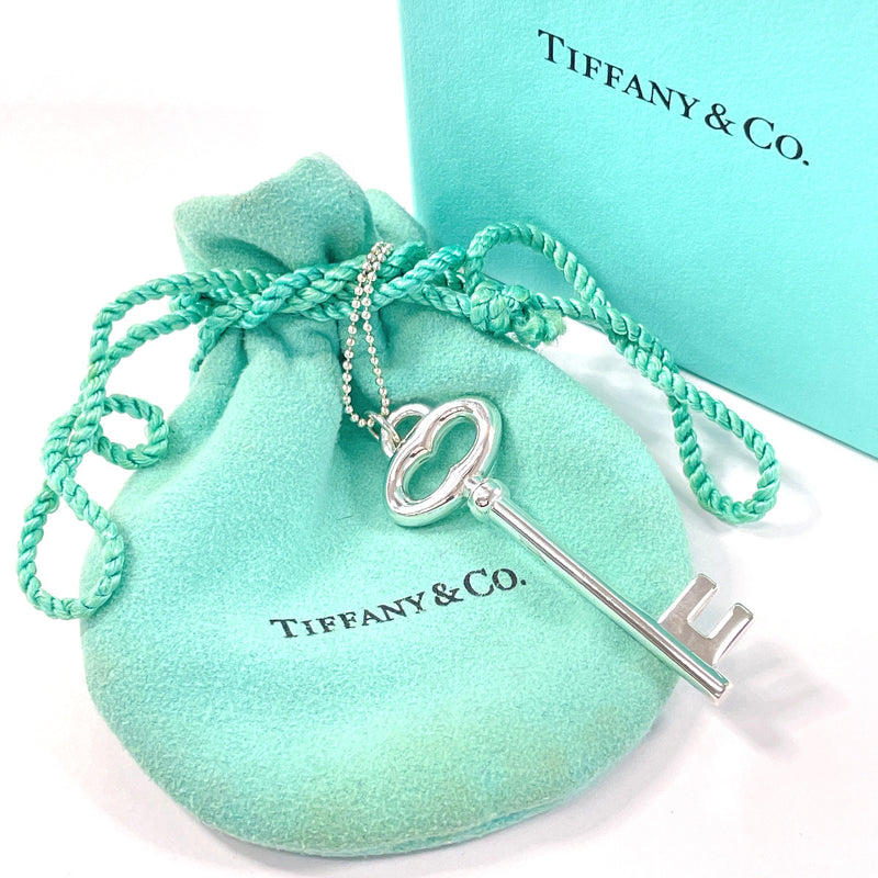 TIFFANY&Co. Necklace Oval key Silver925 Silver Women Used