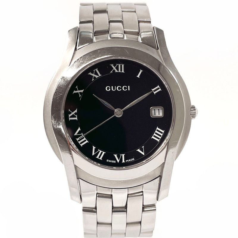 GUCCI Watches 5500M G class Stainless Steel/Stainless Steel Silver mens Second hand