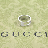 GUCCI Ring Branded Cutout G Silver925 #US 8 Silver mens Second hand