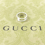 GUCCI Ring Branded Cutout G Silver925 #US 8 Silver mens Second hand