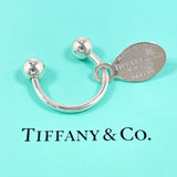 TIFFANY&Co. key ring Oval Tag Keyring Return to Silver925 Silver unisex Second hand