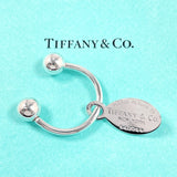 TIFFANY&Co. key ring Oval Tag Keyring Return to Silver925 Silver unisex Second hand