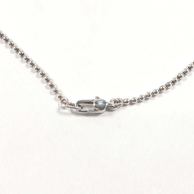 GUCCI Necklace Oval tag Ball chain Silver925 Silver unisex Second hand