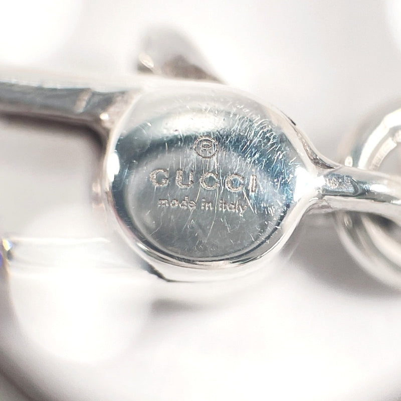 GUCCI Necklace Oval tag Ball chain Silver925 Silver unisex Second hand