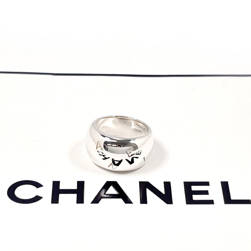 CHANEL Ring logo Silver925 #15.5(JP Size) Silver Women Used