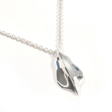TIFFANY & CO. Necklace Leaf Sterling Silver 925 vintage accessory Women