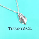 TIFFANY & CO. Necklace Leaf Sterling Silver 925 vintage accessory Women