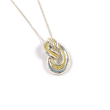 TIFFANY&Co. Necklace twisted knot rope Silver925/K18 yellow gold Silver Women Second hand