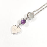 GUCCI Necklace 805338676 heart Silver925/amethyst Silver Women Second hand