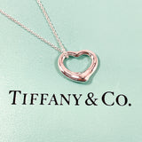 TIFFANY&Co. Necklace Open heart Elsa Peretti Silver925 Silver Women Second hand